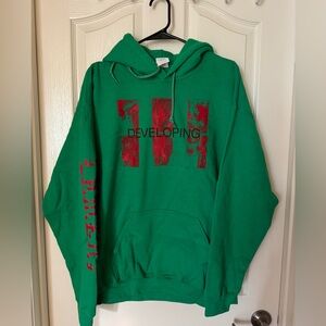 Green Developing Graphic Hoodie